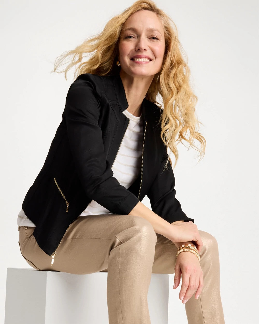 Chico's Quality | Textured Shine Jacket