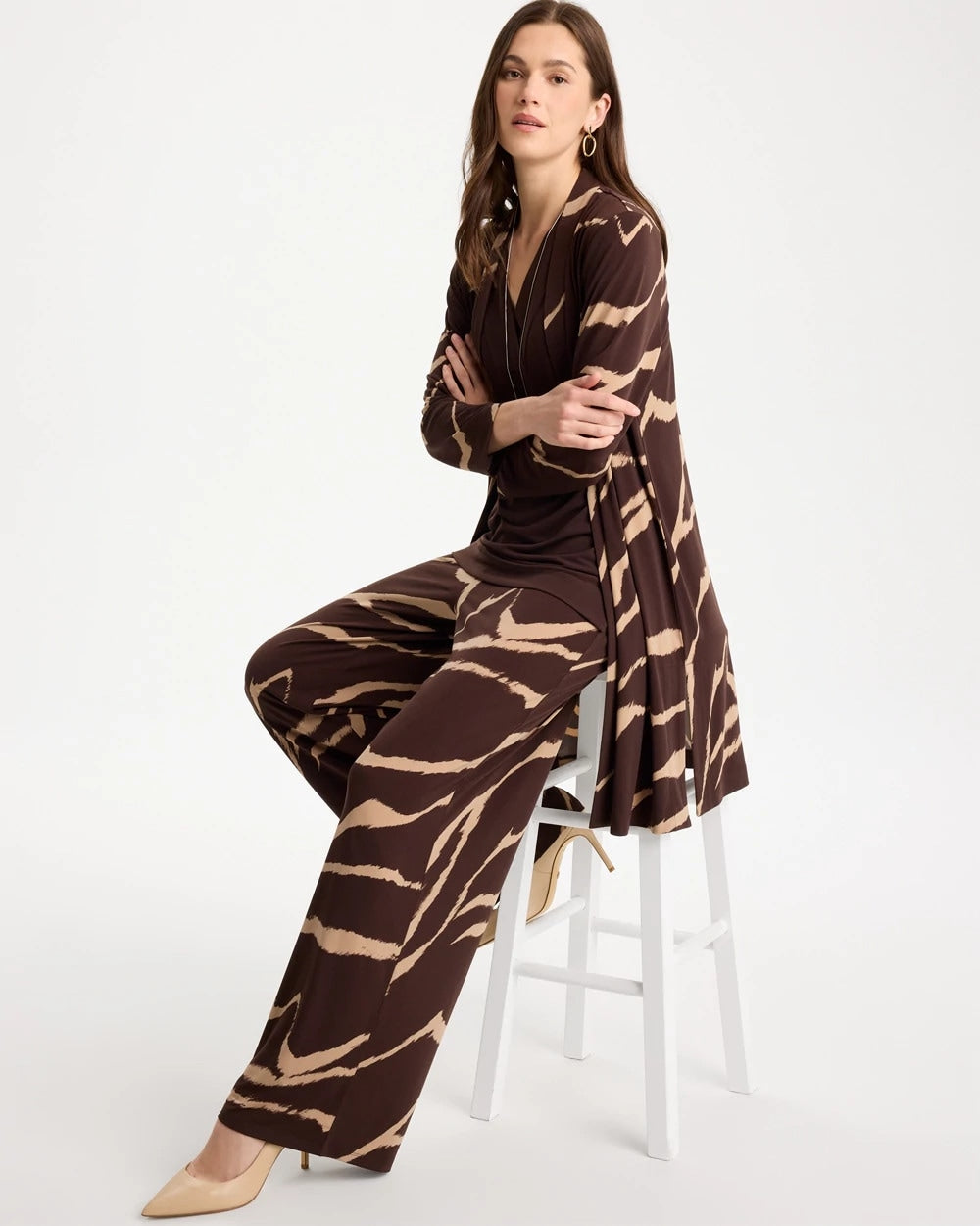 Chico's Recommended | Travelers™ Knit Animal Print Duster Cardigan