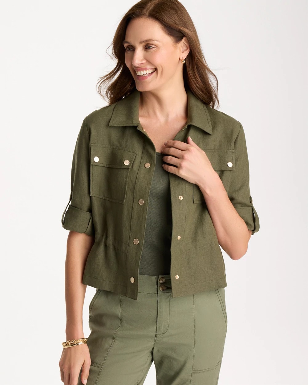 Chico's Recommended | Linen Cargo Jacket
