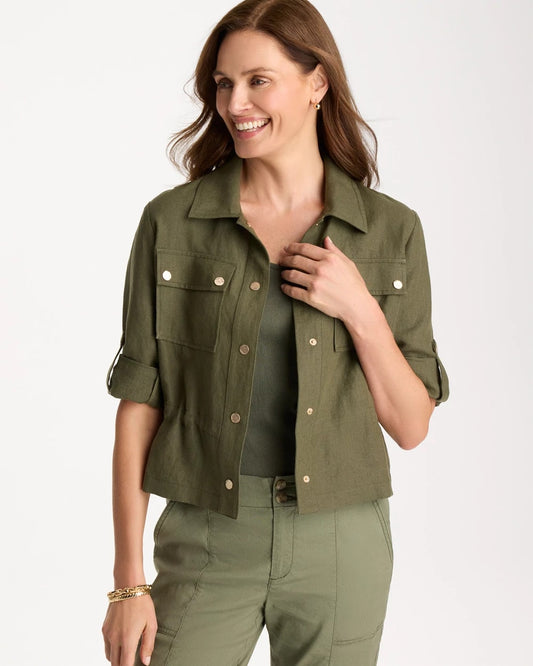 Chico's Recommended | Linen Cargo Jacket