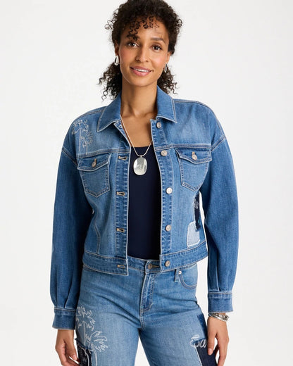 Chico's Value | Denim Parrot Pocket Jacket