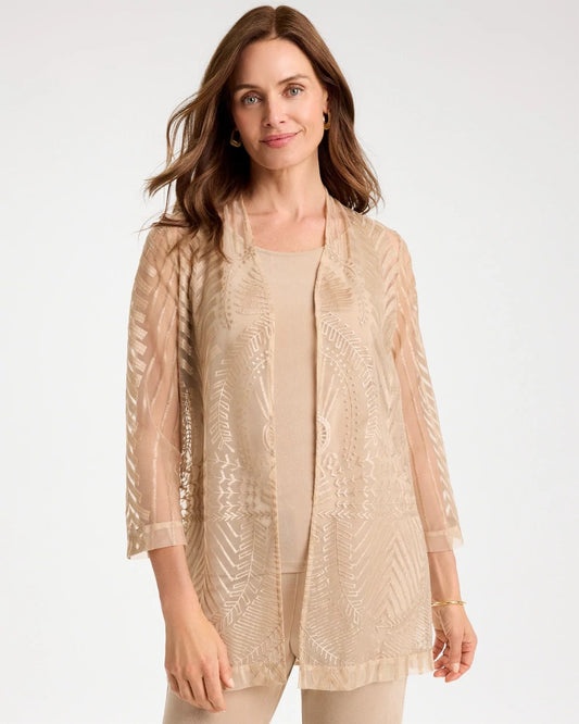 Chico's Best Seller | Travelers™ Sheer Embroidered Cardigan