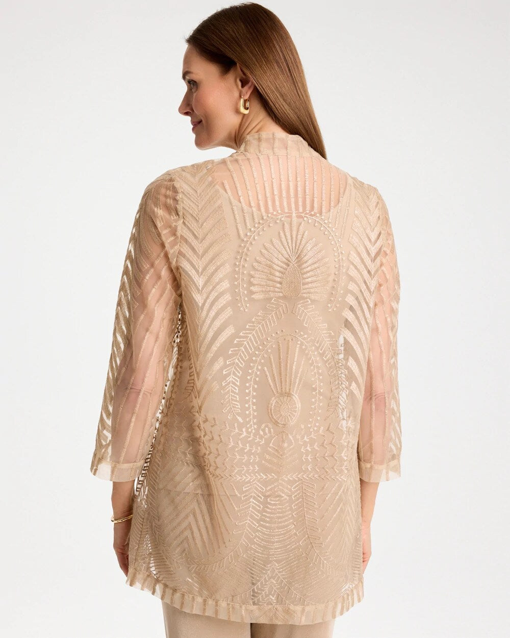 Chico's Best Seller | Travelers™ Sheer Embroidered Cardigan
