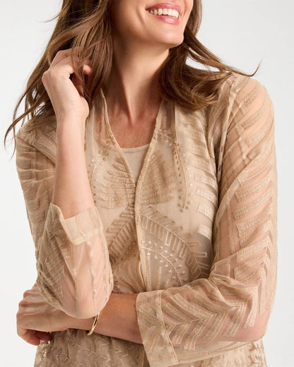 Chico's Best Seller | Travelers™ Sheer Embroidered Cardigan