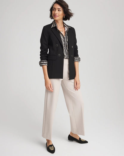 Chico's Quality | Ponte Double-Breasted Knit Blazer