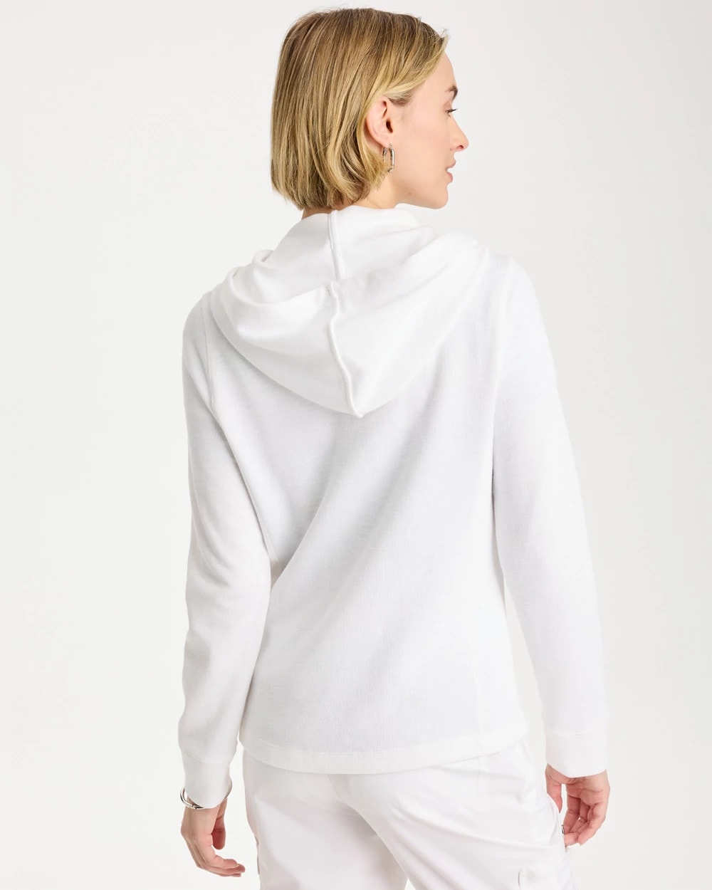 Chico's Best Price | Zenergy® Beach Slub Zip-Front Hoodie