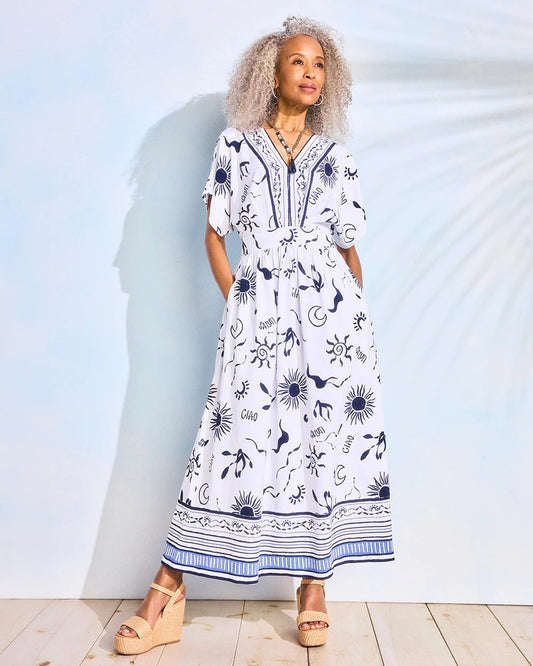 Chico's Signature | Slub Flutter-Sleeve Vacation Dress