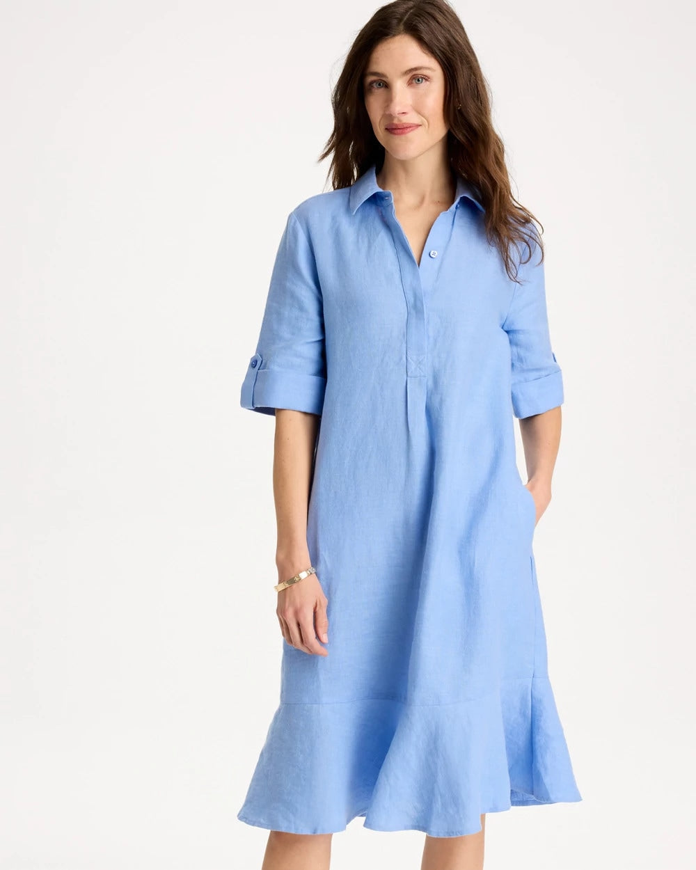 Chico's Top Pick | Linen Flounce Dress