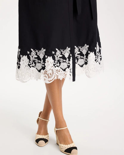 Chico's Recommended | Cotton Lace Trim Shirtdress