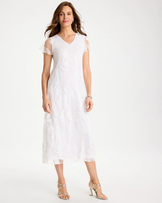 Chico's Trending | Knit Burnout Floral Dress