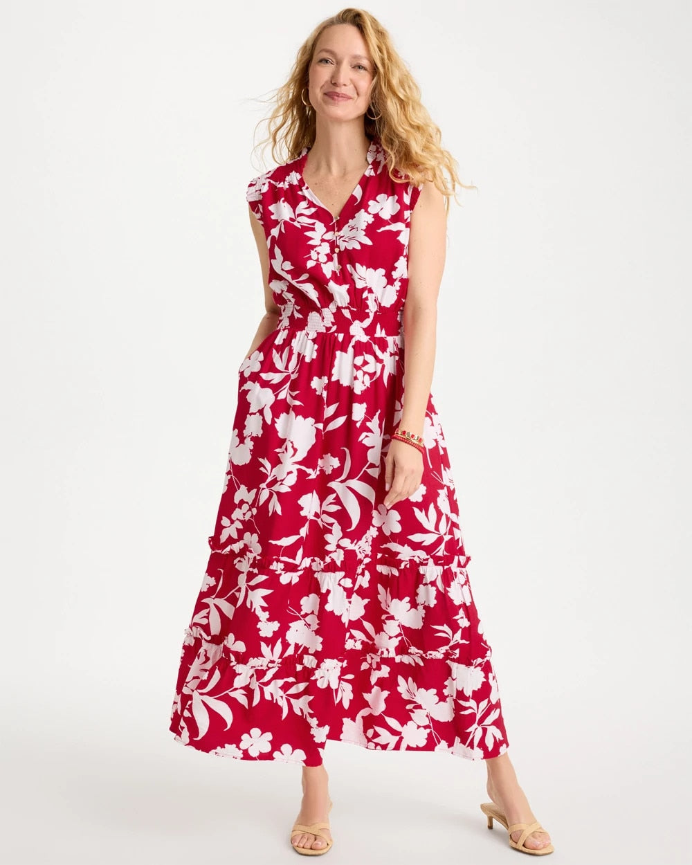 Chico's Classic | Smocked Floral Maxi Dress