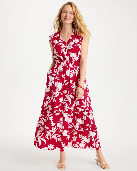 Chico's Classic | Smocked Floral Maxi Dress