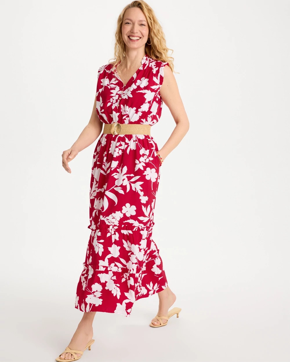 Chico's Classic | Smocked Floral Maxi Dress