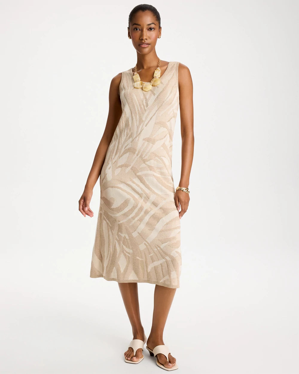 Chico's Value | Knit Printed Sweater Dress