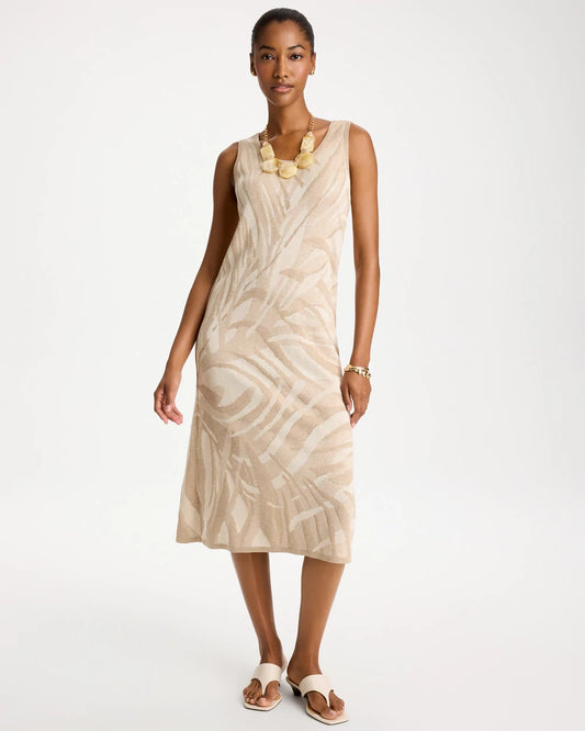 Chico's Value | Knit Printed Sweater Dress
