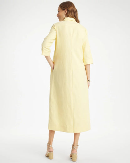 Chico's Premium | Embellished Linen-Cotton Shirtdress