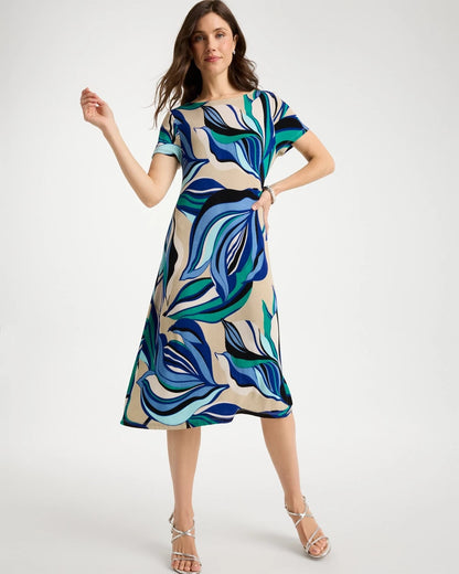 Chico's Sale | Travelers™ Marble Flora Swing Dress