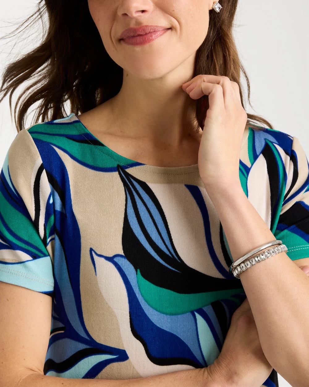 Chico's Sale | Travelers™ Marble Flora Swing Dress