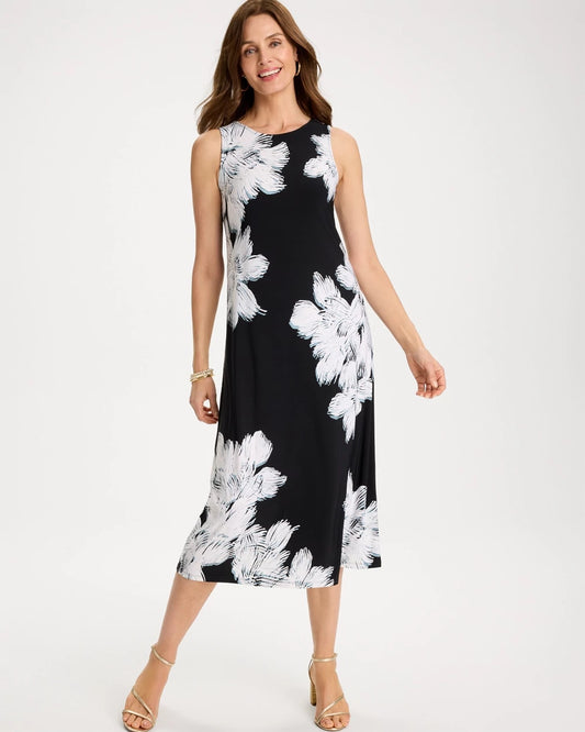 Chico's Best Seller | Travelers™ Knit Abstract Floral Swing Dress