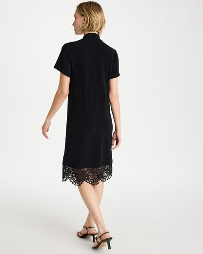 Chico's Everyday | Travelers™ Lace Hem V-Neck Dress