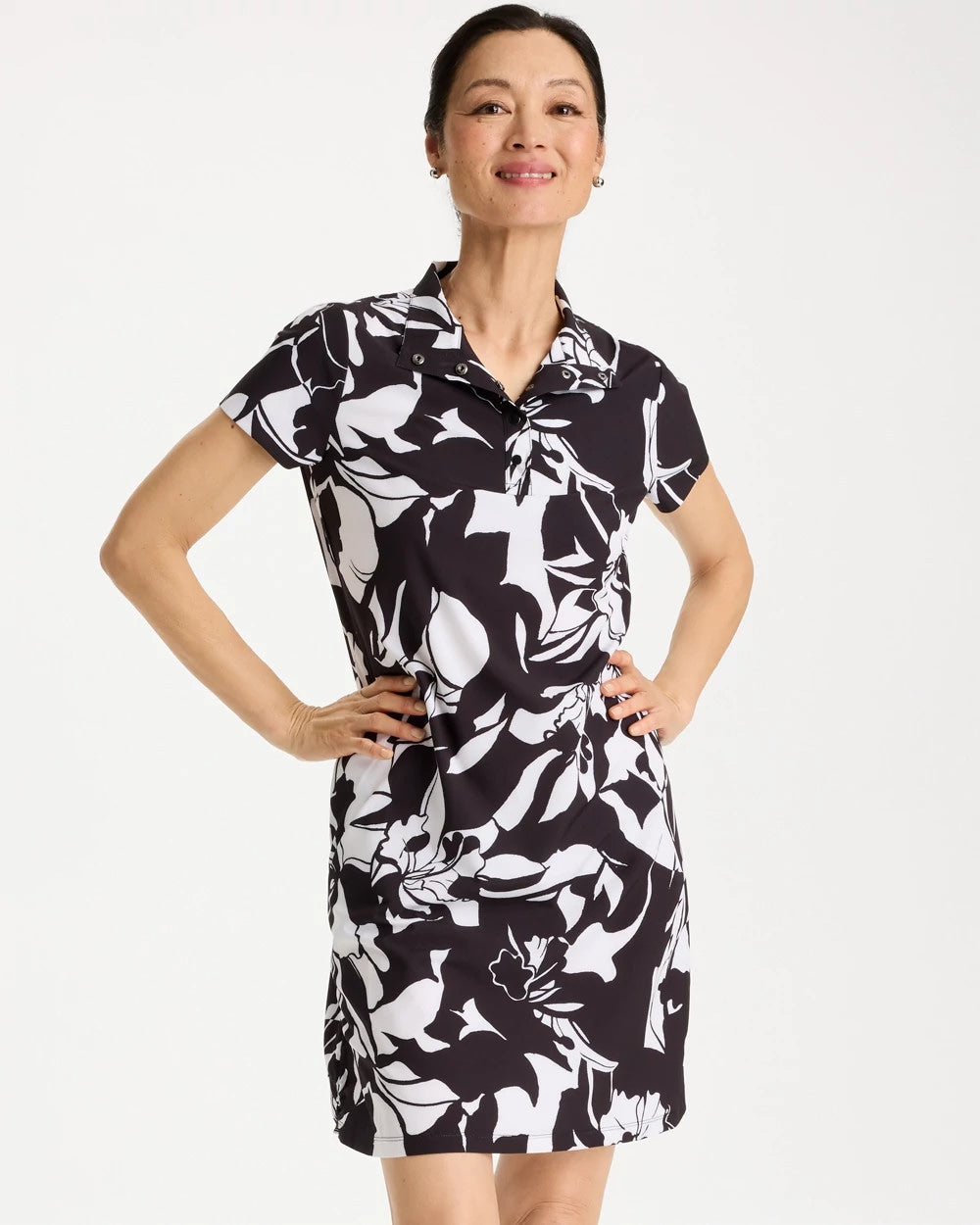 Chico's Trusted | Zenergy® UPF Floral Nights Bungee Dress