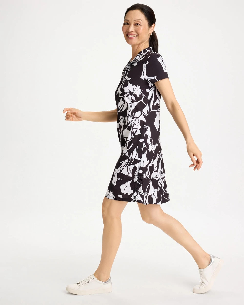 Chico's Trusted | Zenergy® UPF Floral Nights Bungee Dress