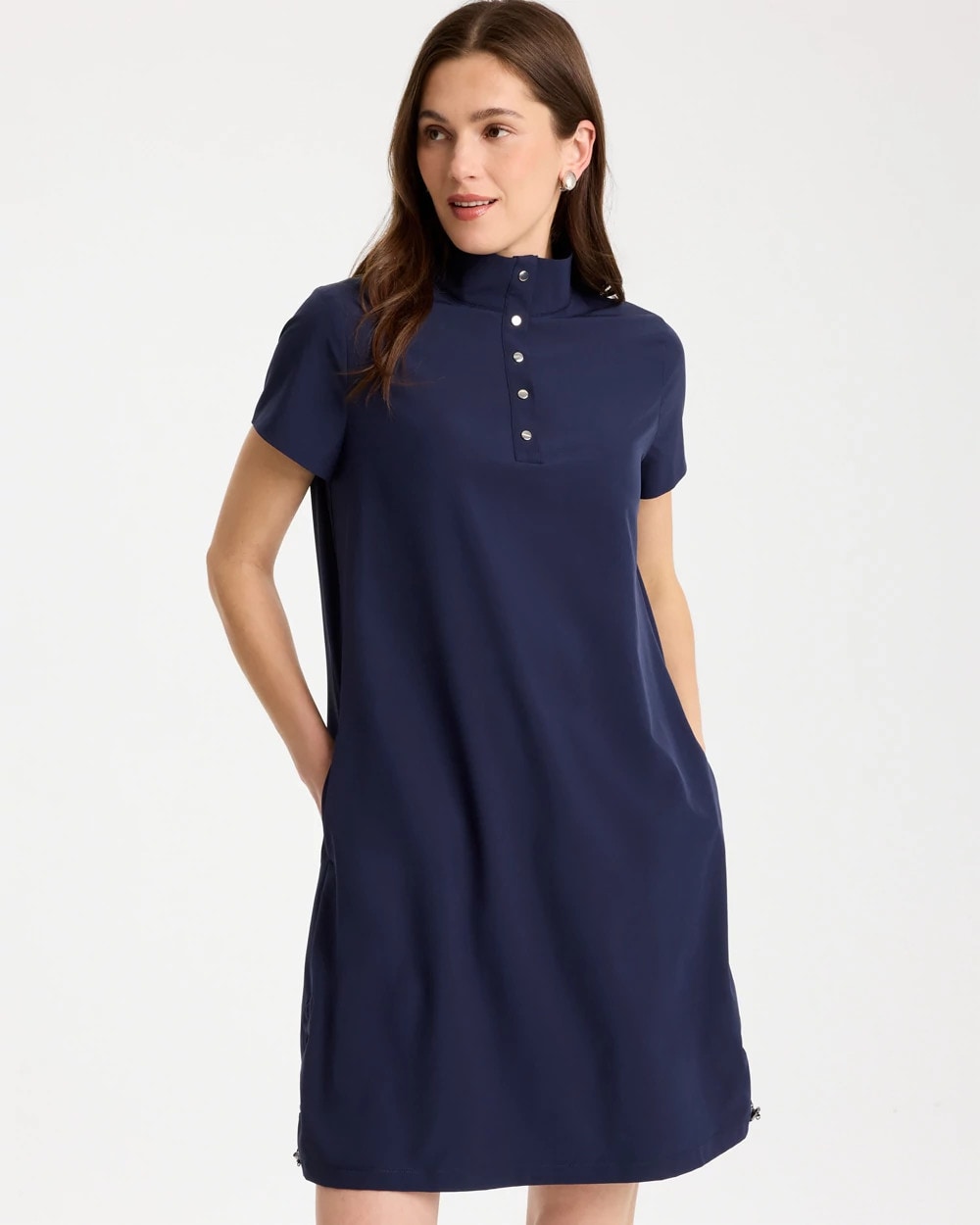 Chico's Signature | Zenergy® UPF Mockneck Bungee Dress
