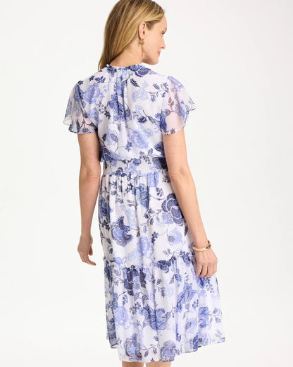 Chico's Classic | Floral Smocked Waist Dress