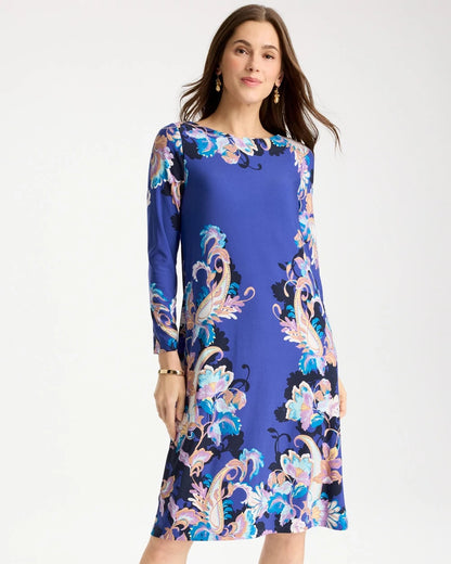 Chico's Hot Sale | Jersey Knit Baroque Shift Dress
