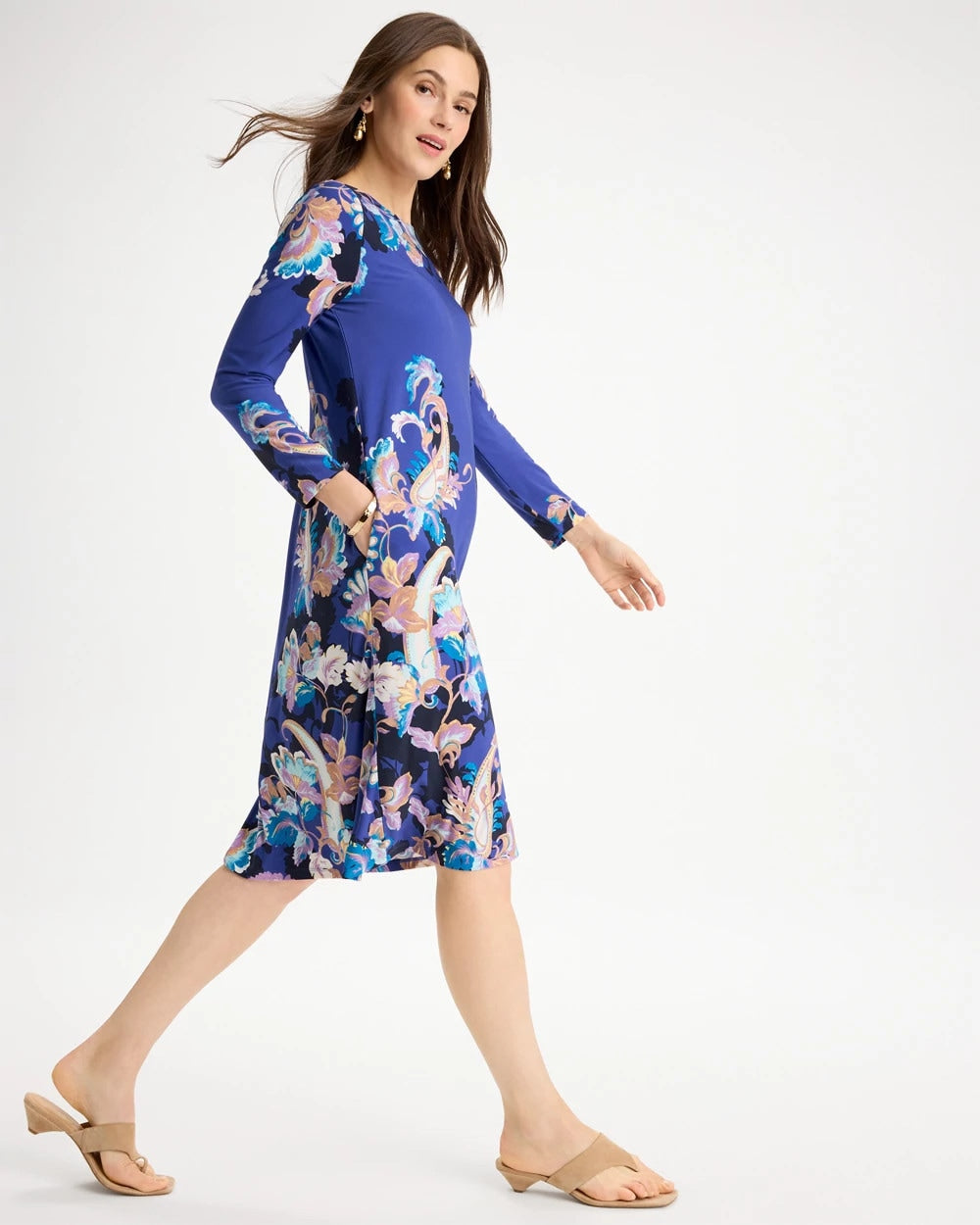 Chico's Hot Sale | Jersey Knit Baroque Shift Dress
