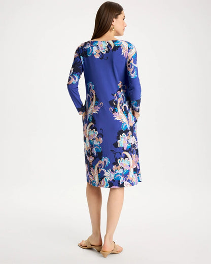 Chico's Hot Sale | Jersey Knit Baroque Shift Dress