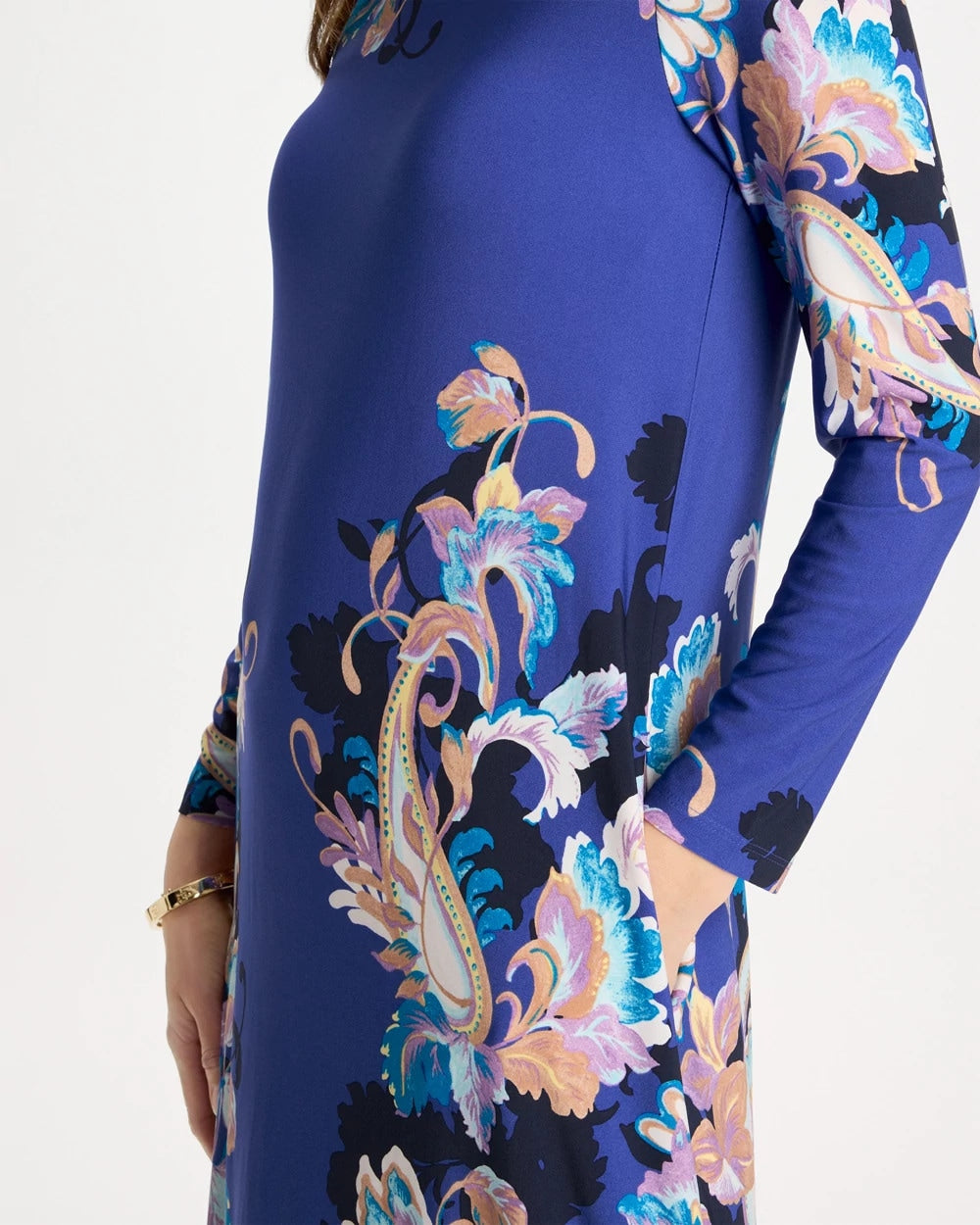 Chico's Hot Sale | Jersey Knit Baroque Shift Dress