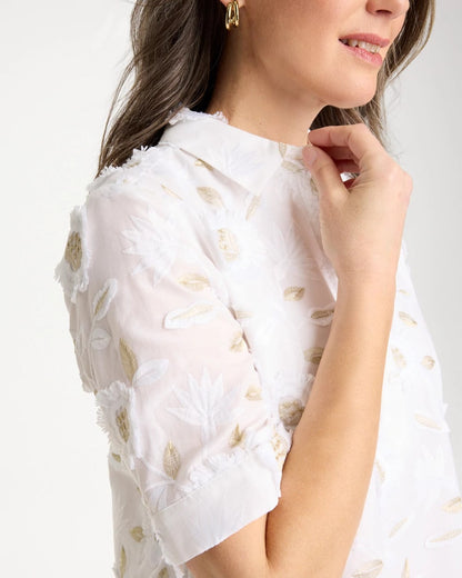 Chico's Quality | 3D Floral Embroidered Dress