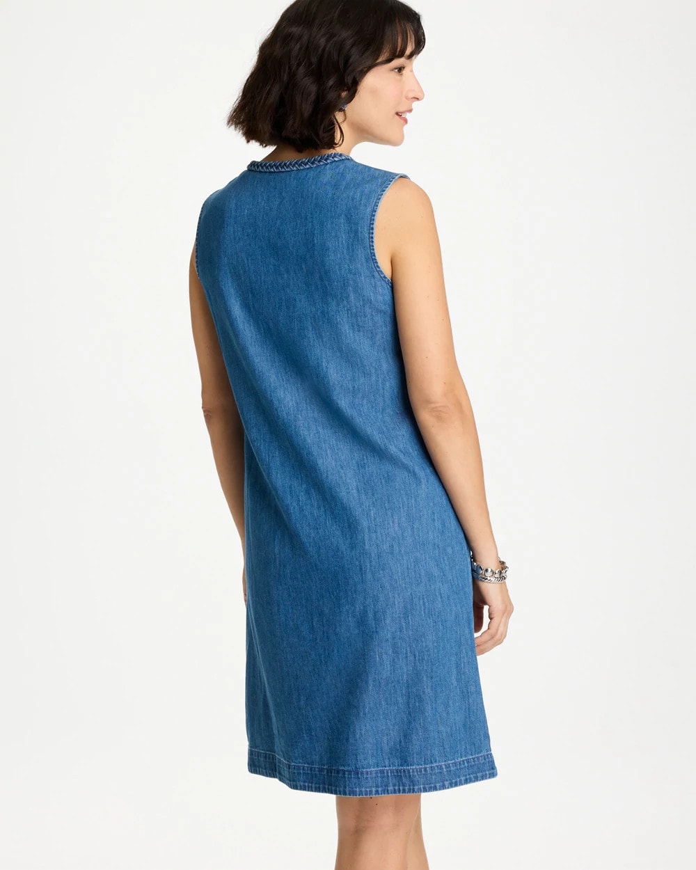 Chico's Hot Sale | Denim Braided Dress