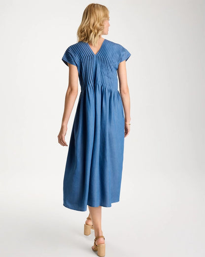 Chico's Value | Denim Popover Midi Dress