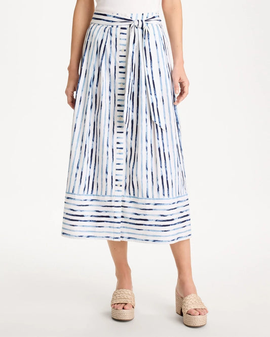 Chico's Top Pick | Palermo Striped Tie-Front Skirt