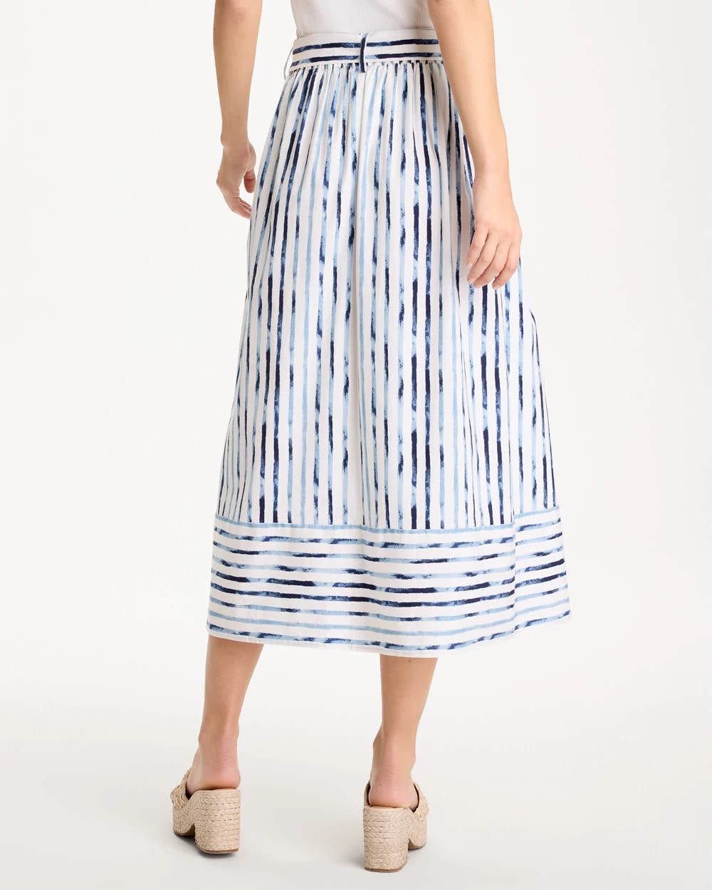 Chico's Top Pick | Palermo Striped Tie-Front Skirt