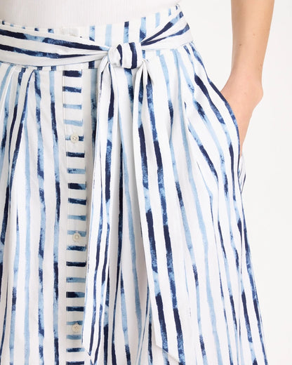 Chico's Top Pick | Palermo Striped Tie-Front Skirt