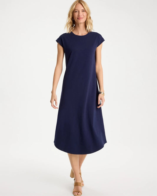 Chico's Everyday | Soft-Stretch Cotton Slub Dress