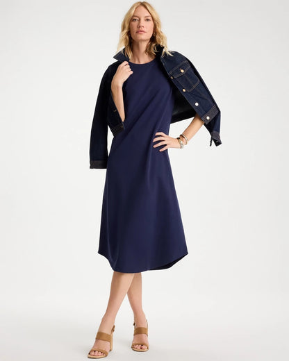 Chico's Everyday | Soft-Stretch Cotton Slub Dress
