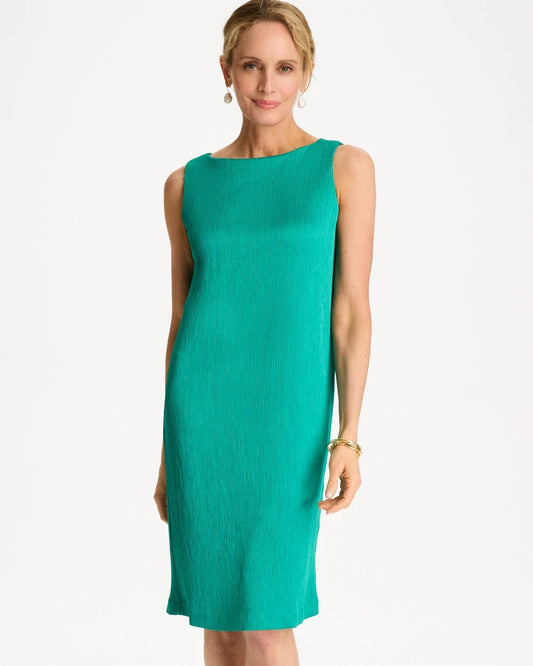 Chico's Everyday | Travelers™ Crinkled Satin Tank Dress