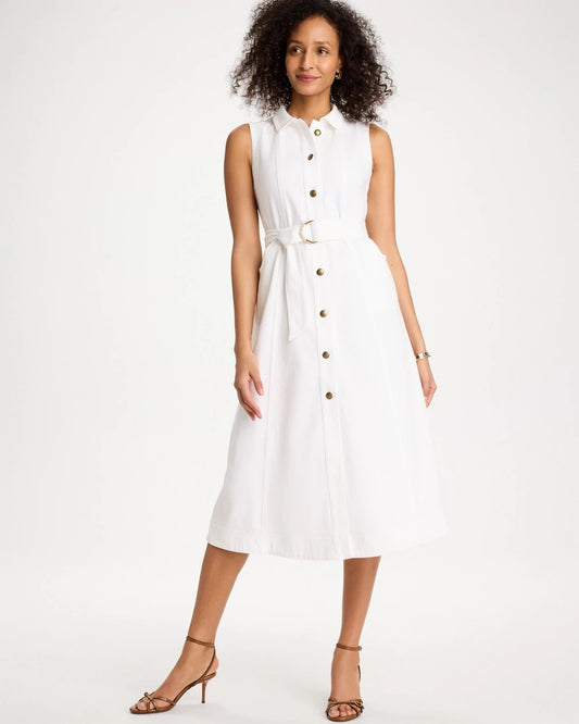 Chico's Recommended | Denim Sleeveless Shirtdress