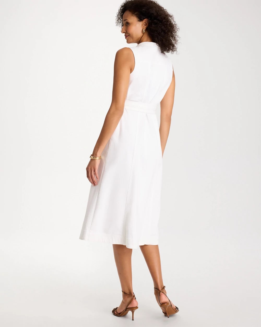 Chico's Recommended | Denim Sleeveless Shirtdress