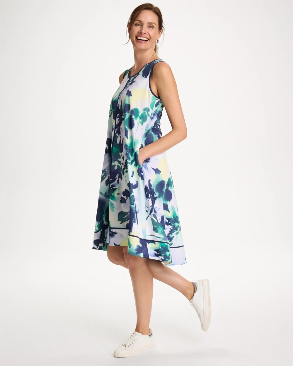 Chico's Everyday | Zenergy® UPF Floral Midi Dress