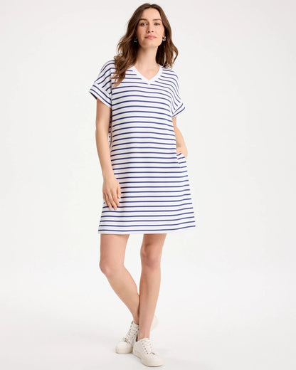 Chico's Essential | Zenergy® Soft Striped Contrast Dress