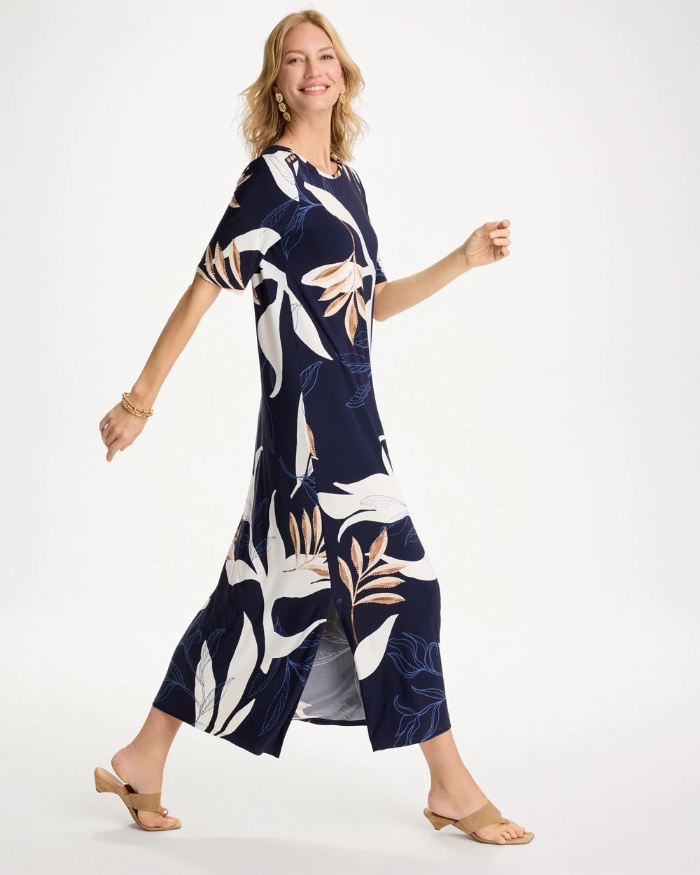 Chico's Latest | Printed Jersey Knit Column Dress
