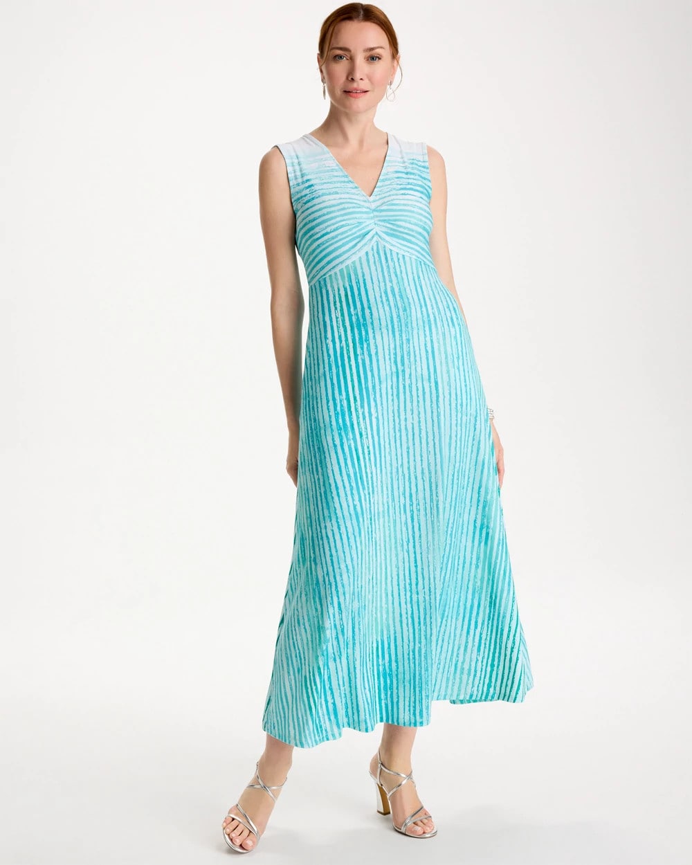 Chico's Signature | Ombre Coastal Striped Knit Dress