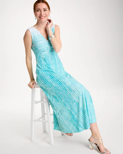 Chico's Signature | Ombre Coastal Striped Knit Dress