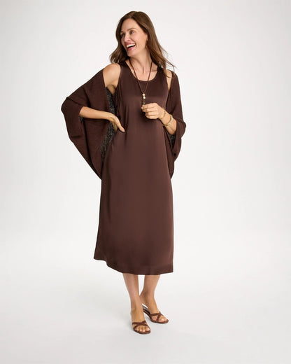 Chico's Popular | Faux Satin Sleeveless Dress