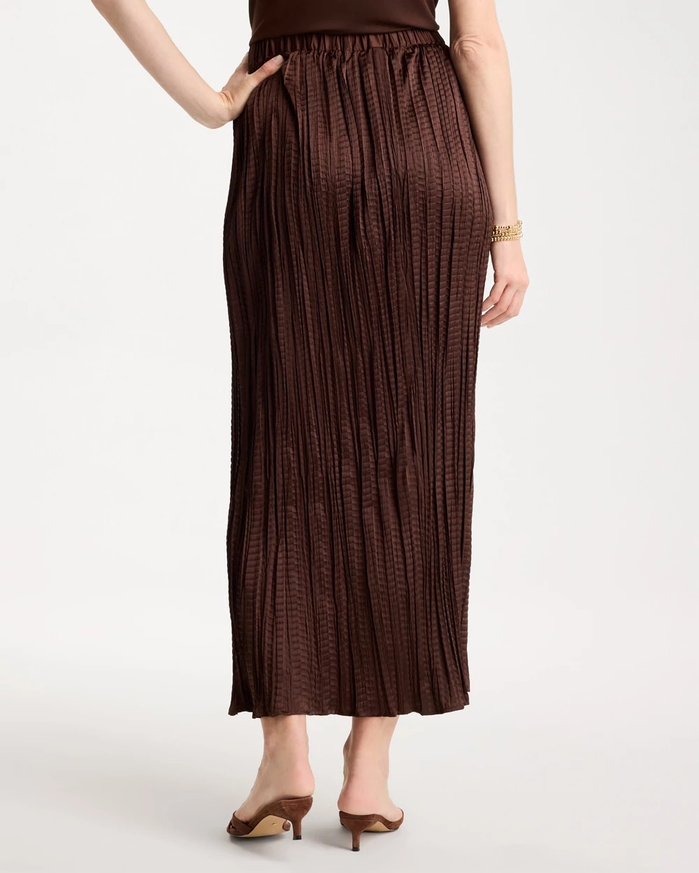 Chico's Hot Sale | Satin Crinkle Maxi Skirt